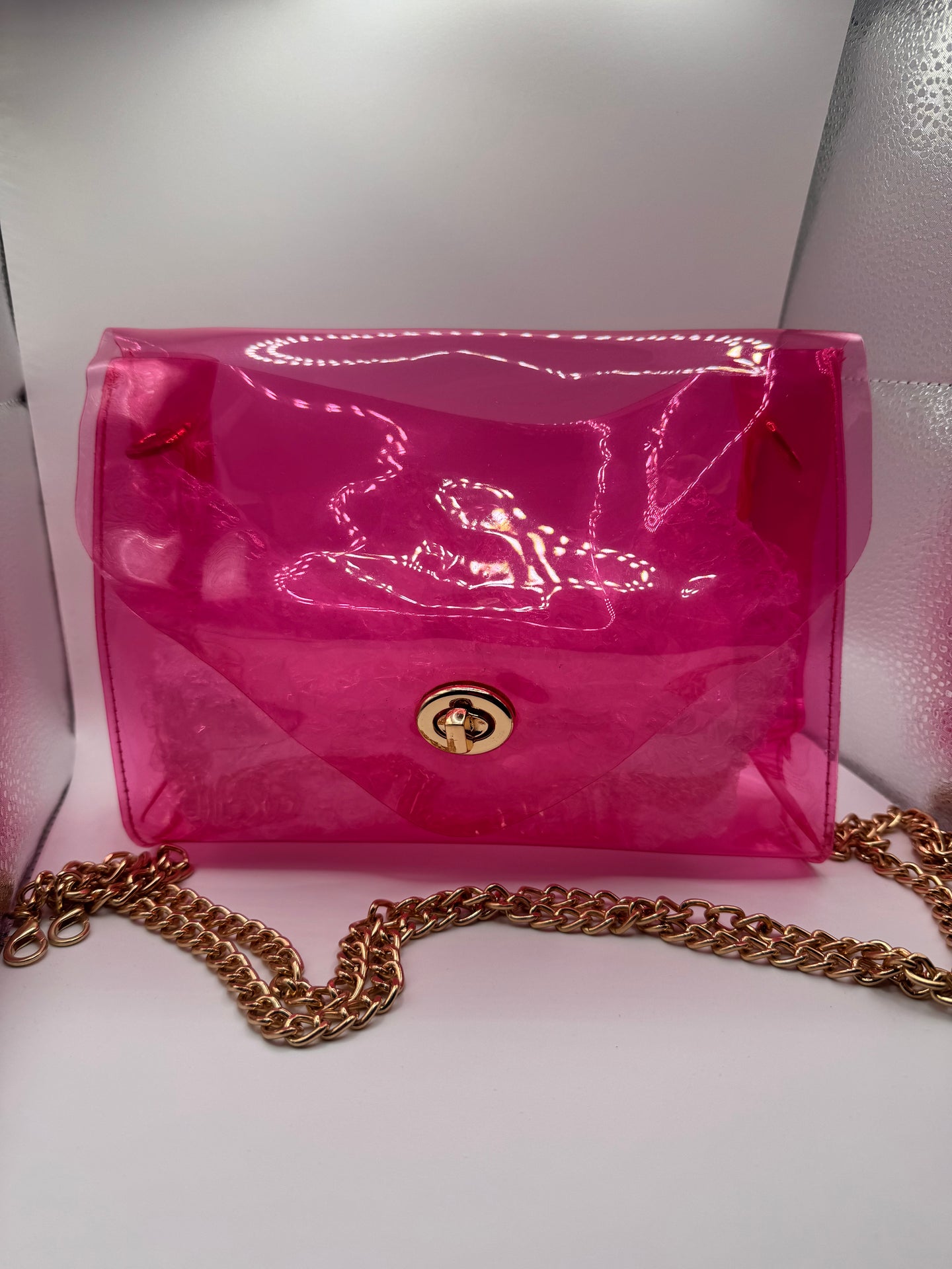 Pink Clear Purse