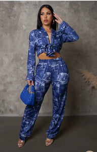 Patches Denim Set