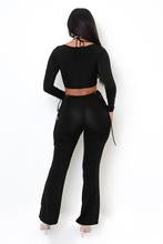 Cargar imagen en el visor de la galería, Megdalia Black Pant Set
