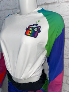 WHITE RAINBOW LABBY SHIRT