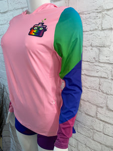 PINK RAINBOW LABBY HOODIE