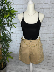 Tan Chain Short