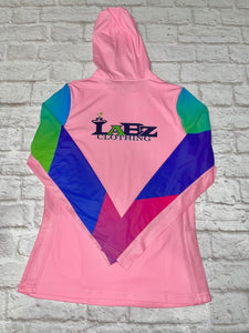 PINK RAINBOW LABBY HOODIE