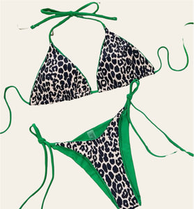 Leopard Green Bikini