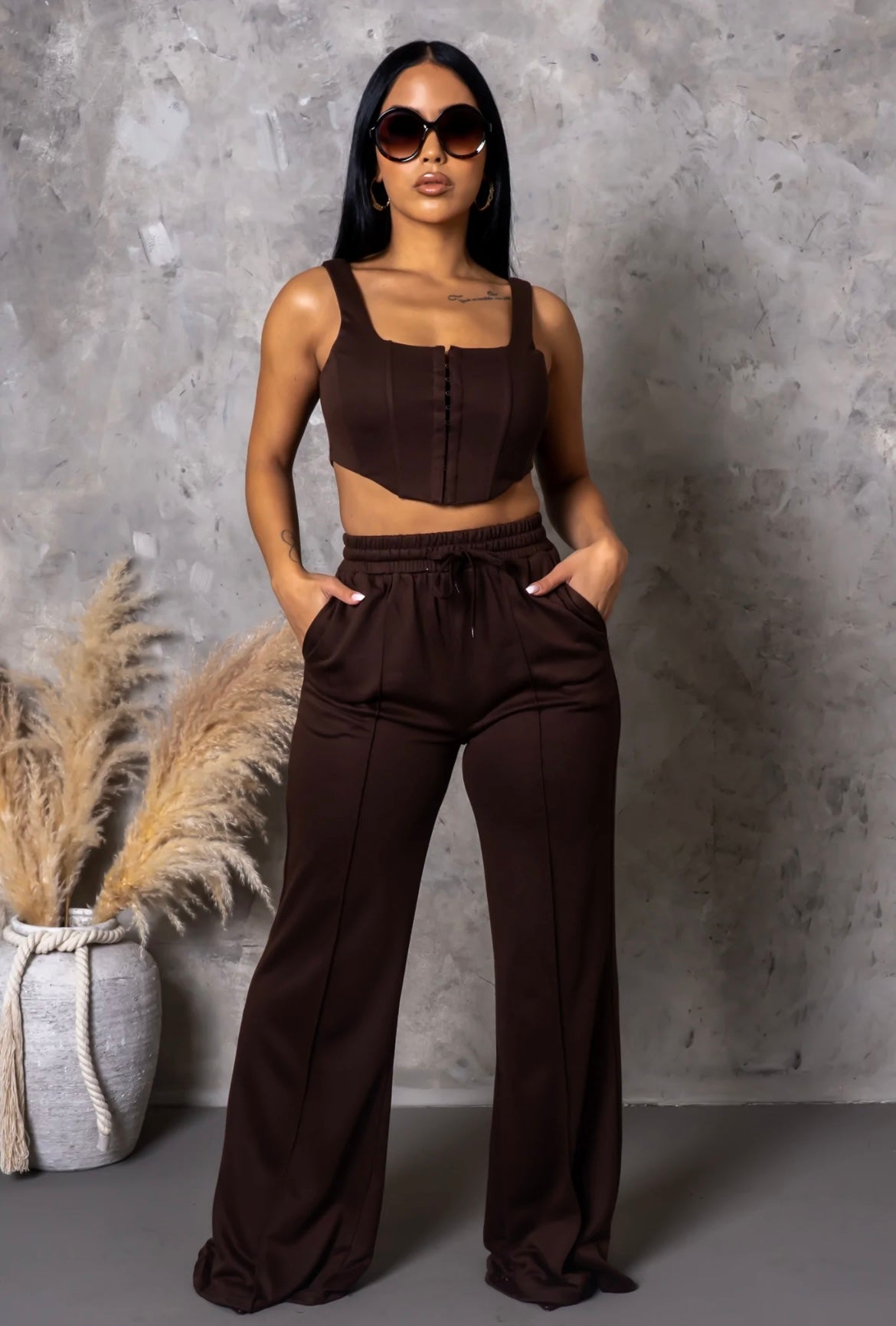 Beauty Jogger set Brown