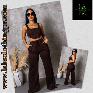 Beauty Jogger set Brown