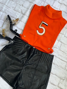 Lucky 5 Top- Orange