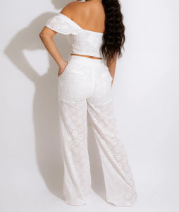 ORKIDEA PANTS SET WHITE