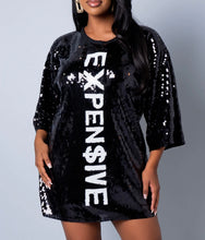 Cargar imagen en el visor de la galería, Expen$ive Shirt Dress Black
